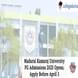 Madurai Kamaraj University PG Admissions 2025 Open; Apply Before April 3